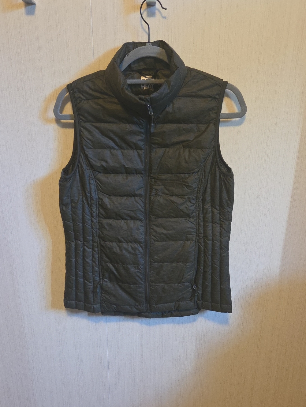Lightweight Quilted Dark Green Women's Vest Size Small